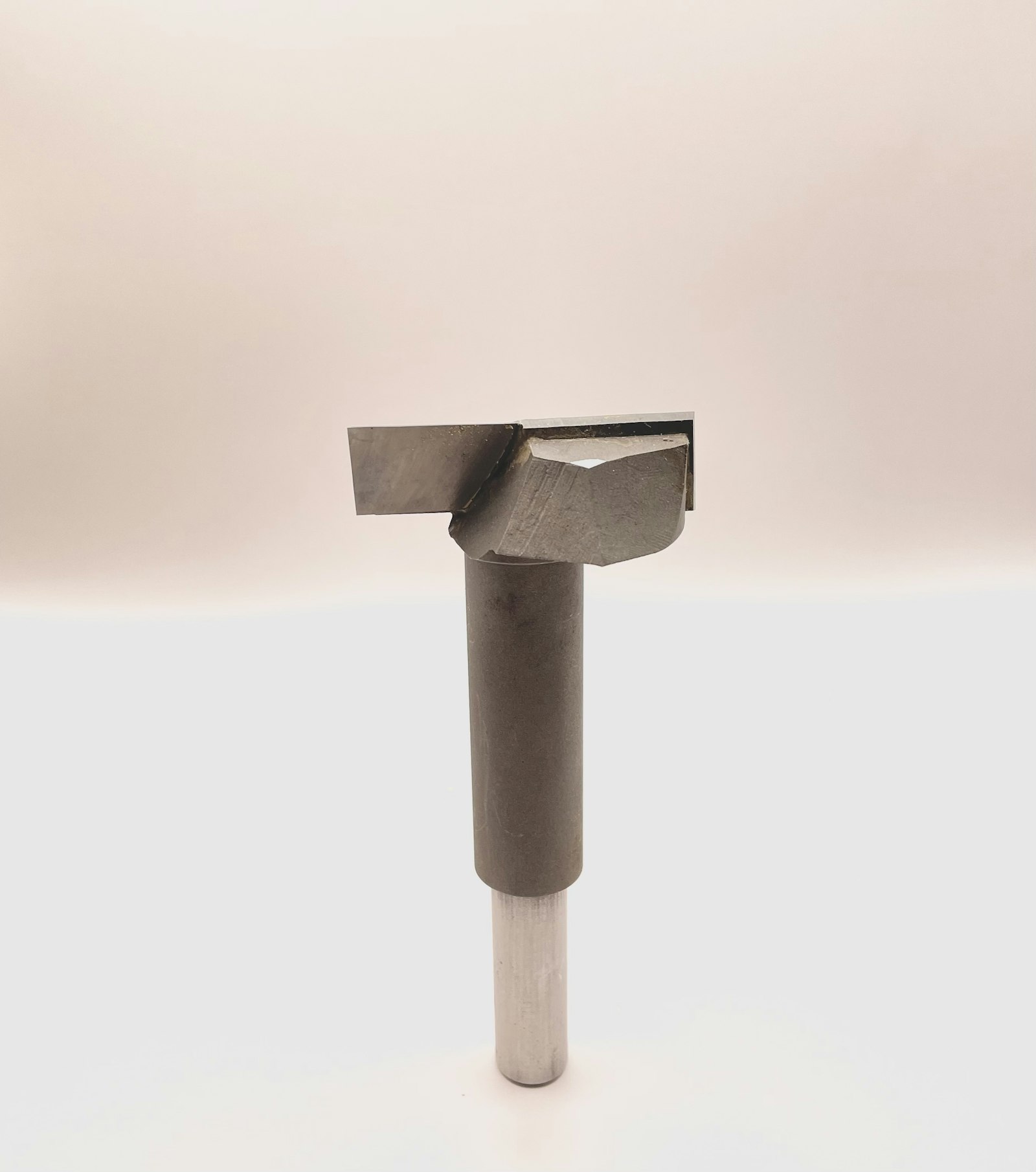 A precision boring cutter standing upright